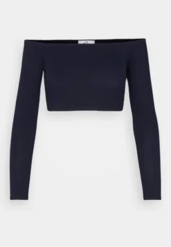 Wal G Hollie Off Shoulder Crop - Longsleeve - Navy -Wal G Verkoopwinkel ea3155239ee34517ac01d24dc0f35c65 scaled