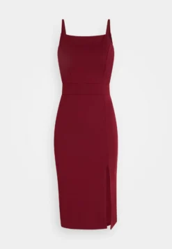 Wal G Strappy Square Neck Midi Dress - Etui-Jurk - Berry Wine -Wal G Verkoopwinkel ed7946a7e7294d0380496658eb6dbf7e scaled