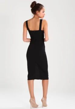 Wal G V Neck Midi - Jerseyjurk - Black -Wal G Verkoopwinkel f025d289d67a464eb37f9b1b870c8105