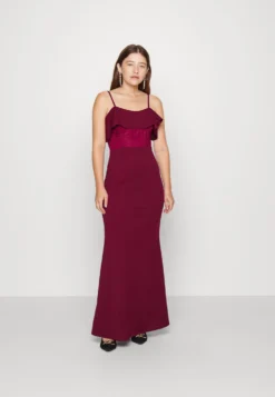 Mita Ruffle Maxi - Galajurk - Wine