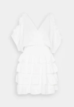 Wal G Cruise Collection Sanjila Ruffle Dress - Jurk - White -Wal G Verkoopwinkel f52201847297402280f9dc8e52a0e340 scaled