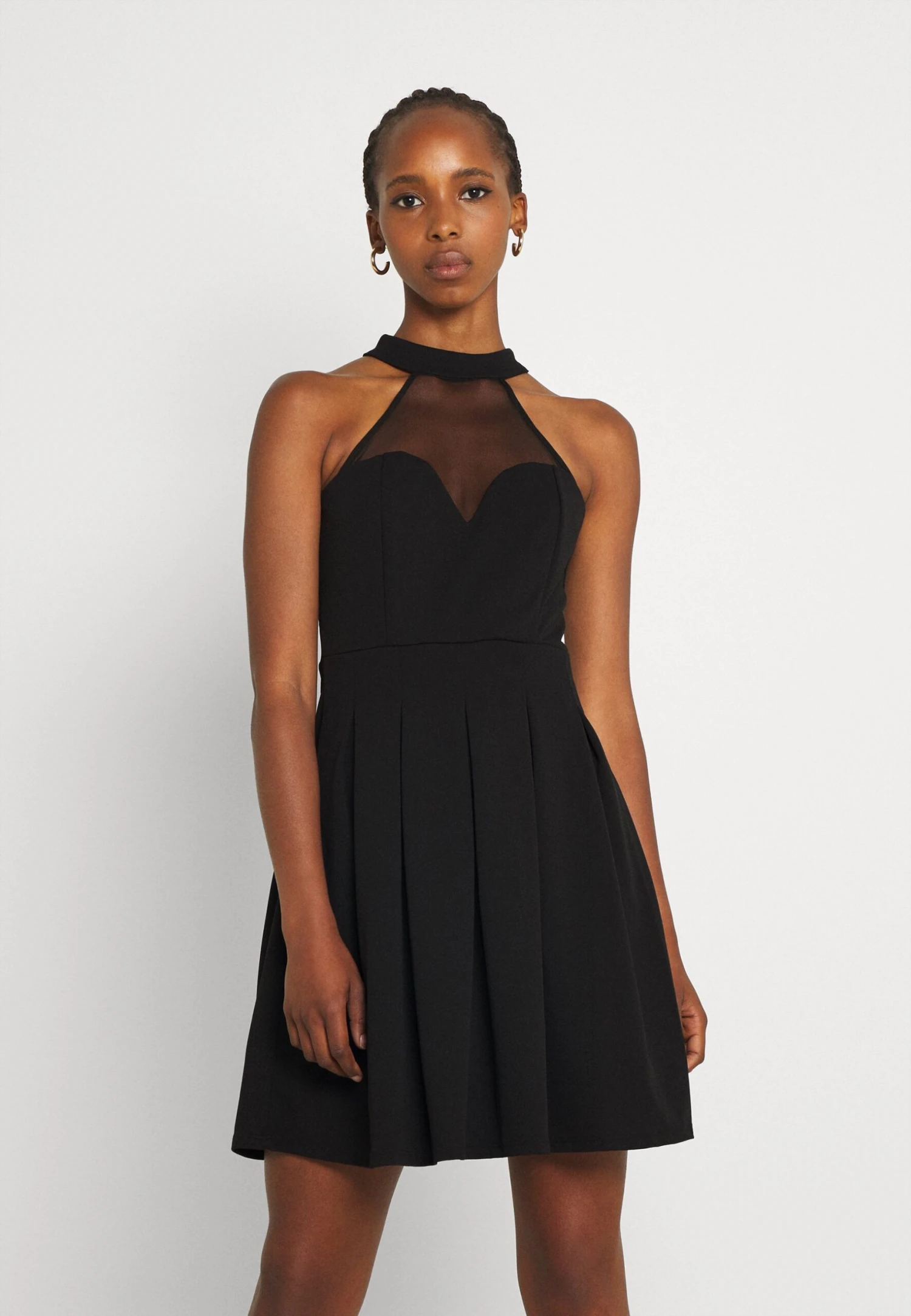 Wal G Bernice Skater Dress - Jerseyjurk - Black 1 Wal G Bernice Skater Dress - Jerseyjurk - Black