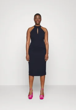 Stace Halter Neck Midi - Cocktailjurk - Navy Blue