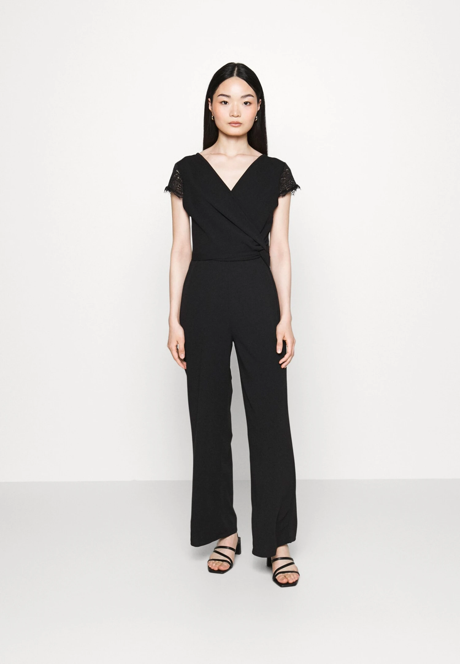 Cecillian V Neck Jumpsuit - Jumpsuit - Black 1 Cecillian V Neck Jumpsuit - Jumpsuit - Black