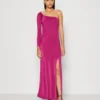 Wal G Arrabella One Sleeve Maxi - Jerseyjurk - Magenta