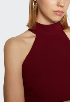 Wal G Sara Halter Neck Maxi Dress - Galajurk - Berry Wine -Wal G Verkoopwinkel fbd186c9eb7f4b298b6caad55edf820e scaled